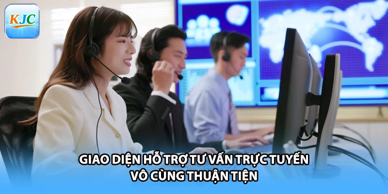 Giao diện hỗ trợ tư vấn trực tuyến vô cùng thuận tiện