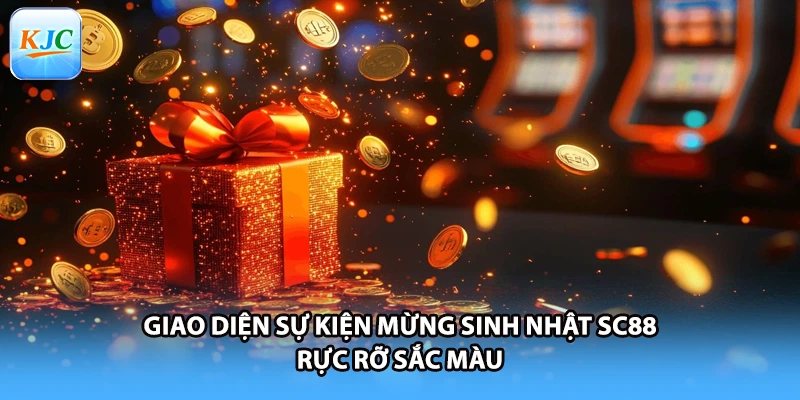Giao diện sự kiện mừng sinh nhật SC88 rực rỡ sắc màu