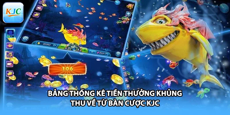 Bảng thống kê tiền thưởng khủng thu về từ bàn cược KJC